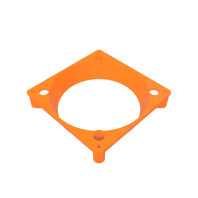 120 mm to 140 mm Fan Adapter - 3D printed PETG ASIC miner airflow part by D-Central