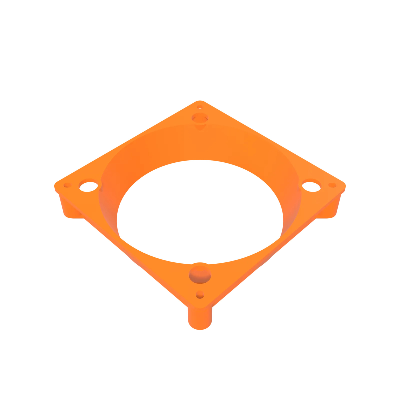 120 mm to 140 mm Fan Adapter - 3D printed PETG ASIC miner airflow part by D-Central