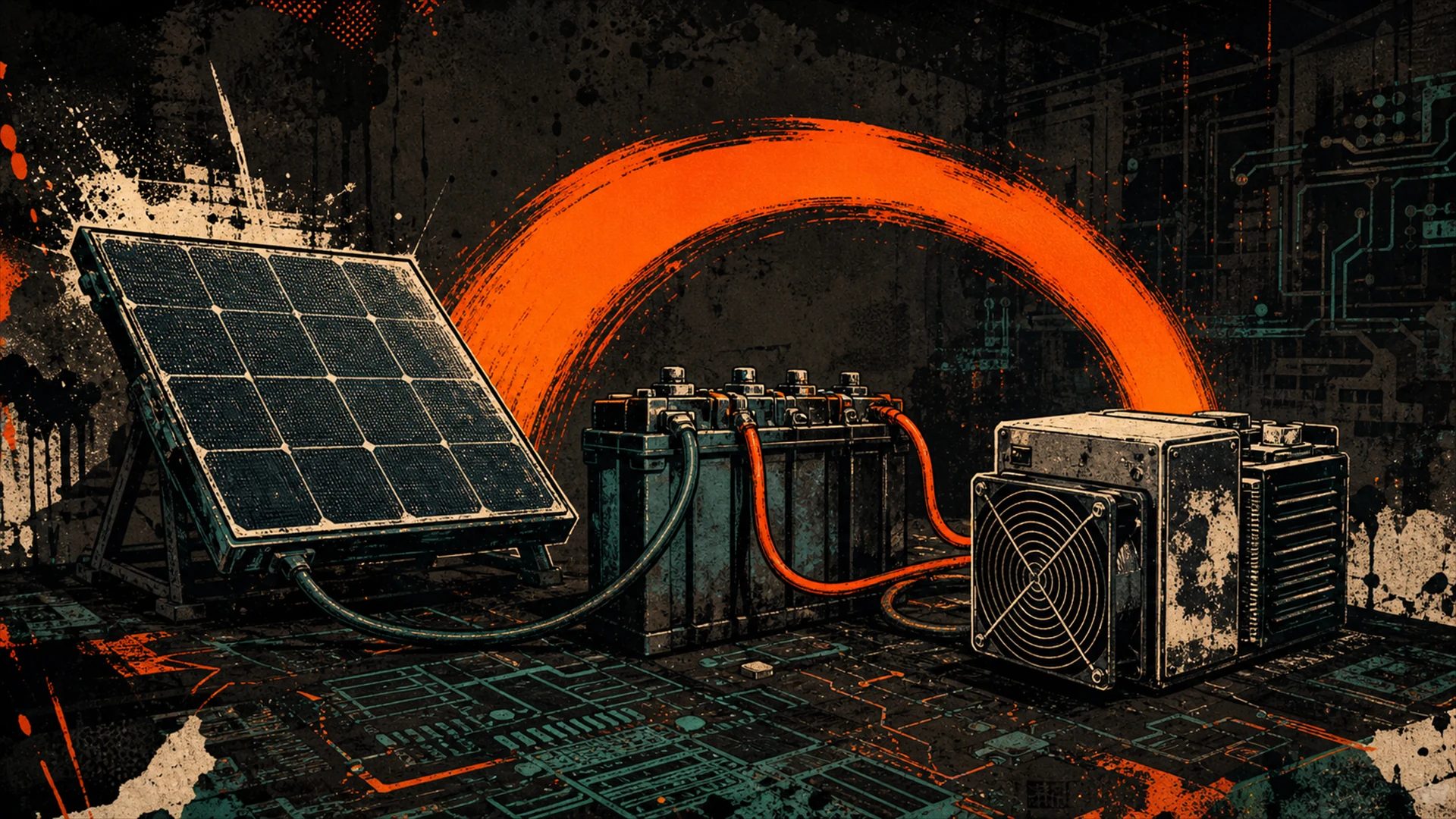 Run Your Miner Off Solar and Battery: State-of-Charge-Driven Mining