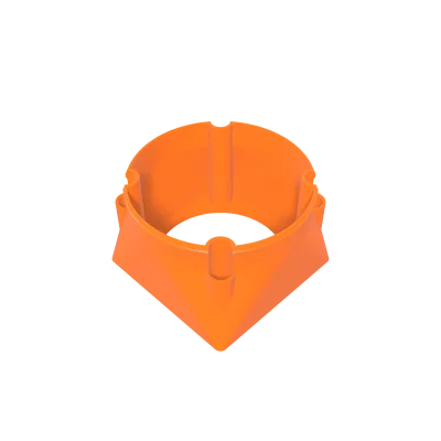 Universal Single 120 mm Fan to 6" Duct Shroud - 3D printed PETG ASIC miner airflow part by D-Central