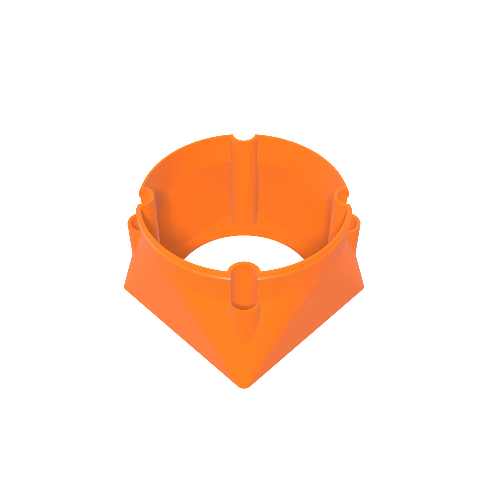 Universal Single 120 mm Fan to 6" Duct Shroud - 3D printed PETG ASIC miner airflow part by D-Central