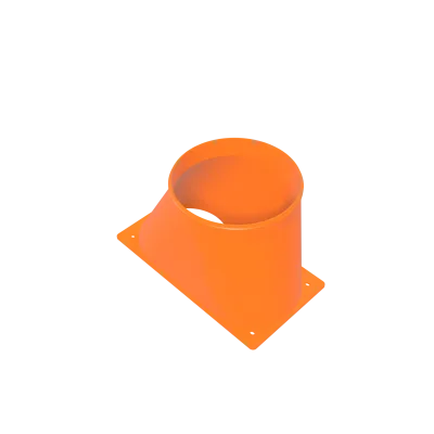 Antminer S19 / S21 Dual 120 mm to 6-Inch Offset Shroud — Wide Base - 3D printed PETG ASIC miner airflow part by D-Central