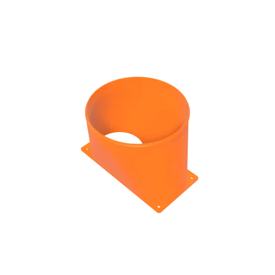 Avalon A15 Vertical Dual 120 mm to 8-Inch Duct Shroud - 3D printed PETG ASIC miner airflow part by D-Central
