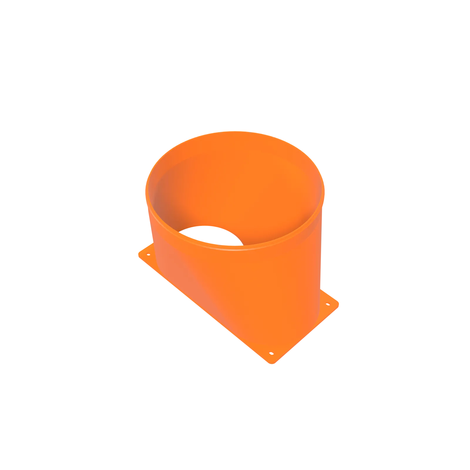 Avalon A15 Vertical Dual 120 mm to 8-Inch Duct Shroud - 3D printed PETG ASIC miner airflow part by D-Central